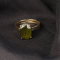 Authentic Raw Moldavite "Stone of Transformation" Adjustable Statement Ring for Unisex